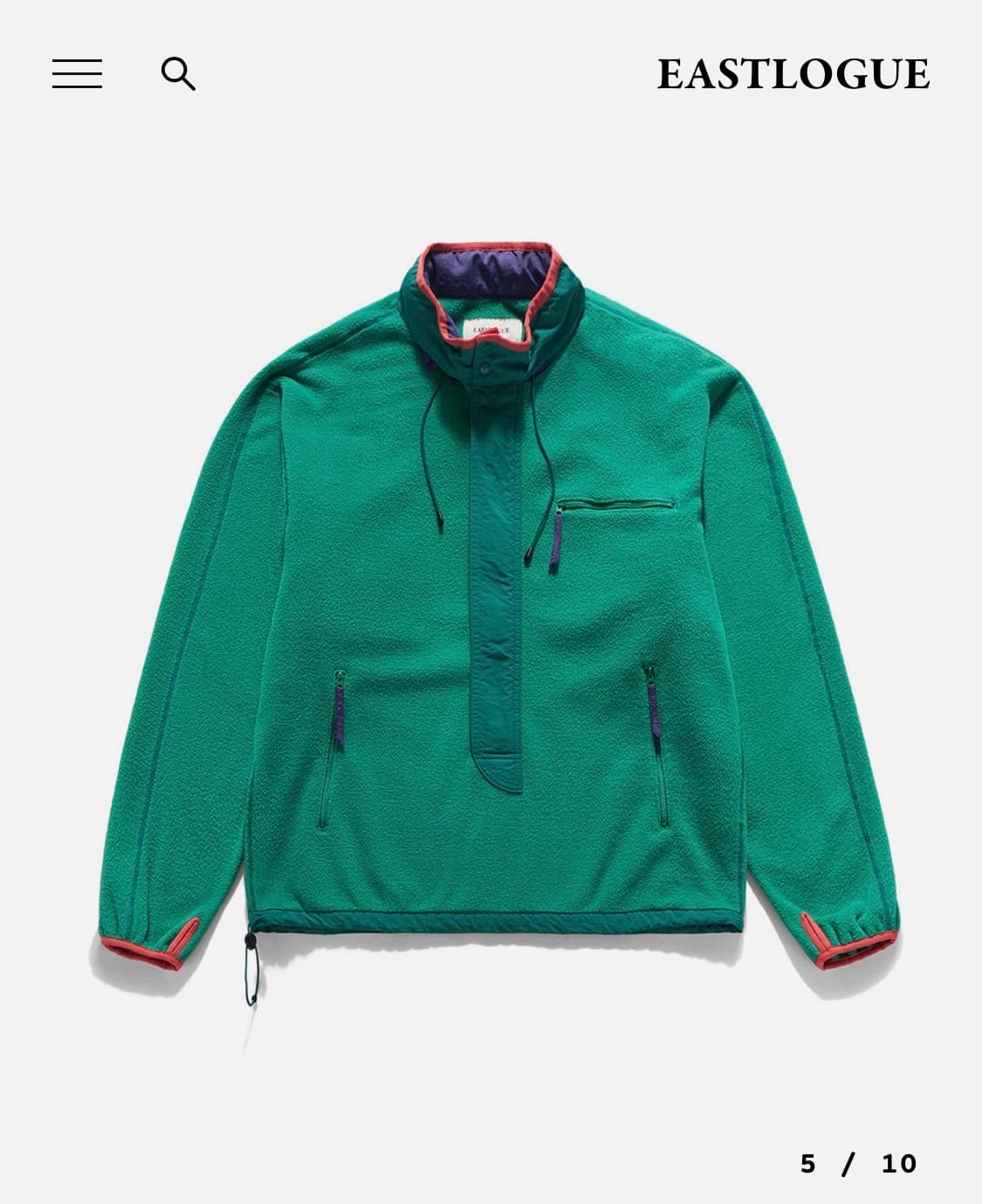 구매)이스트로그후리스플리스서밋아노락 상품이미지1