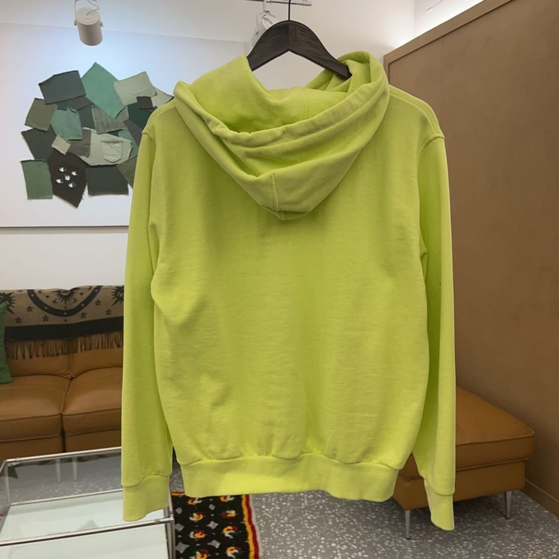 반스 스트릿힙합 자수패치 Y2K 네온 후드티 S C08240 상품이미지4