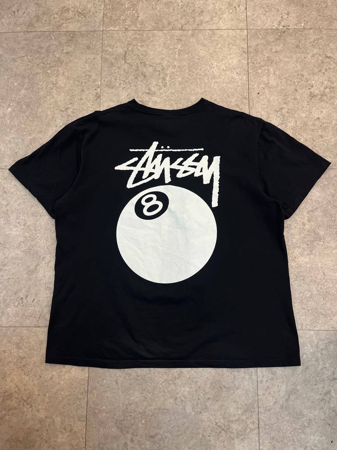 스투시 에잇볼 빅로고 반팔티 블랙 XL #csz2888 상품이미지7