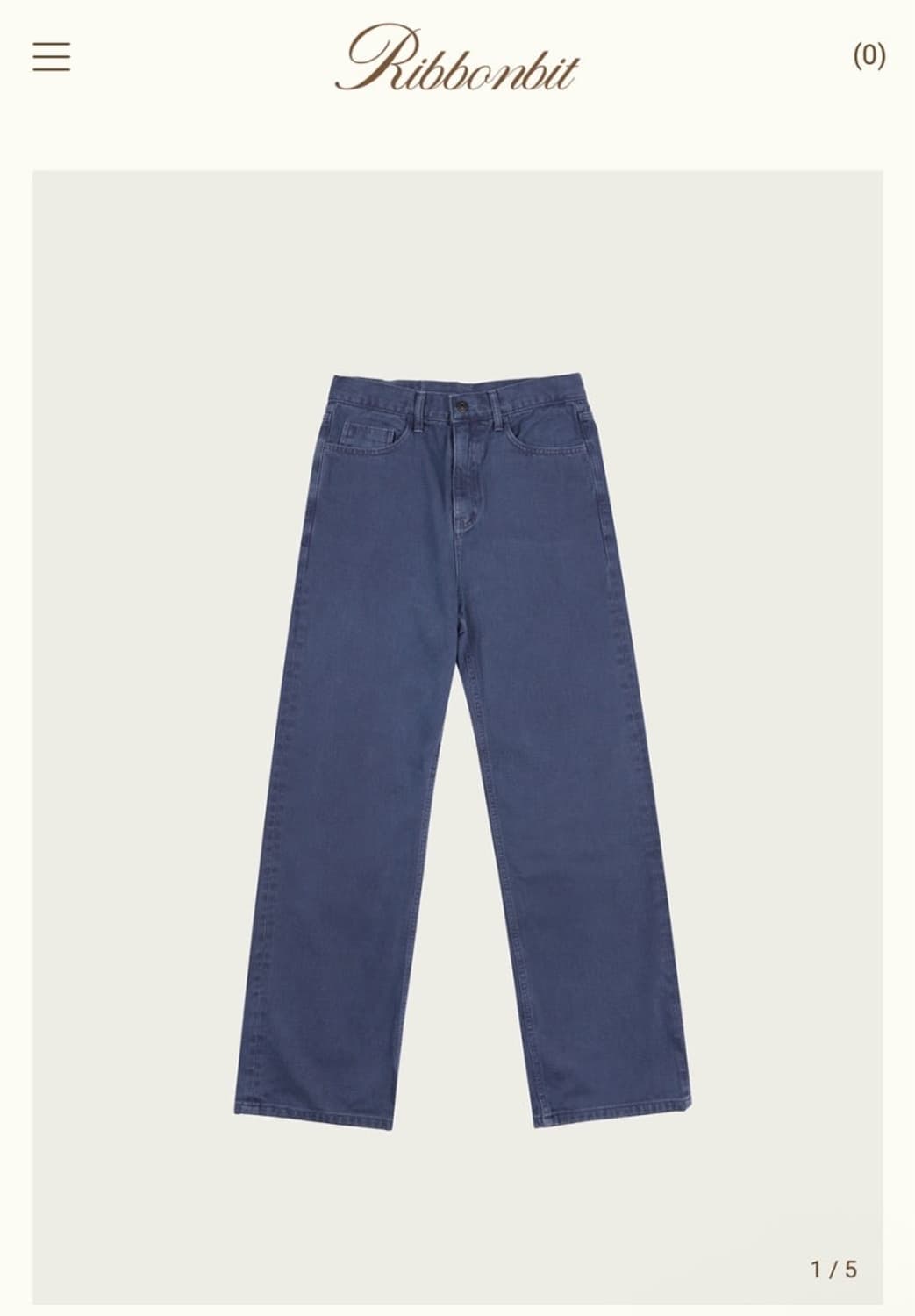 ribbonbit 리본빛 휴고데님 블루 S 상품이미지1