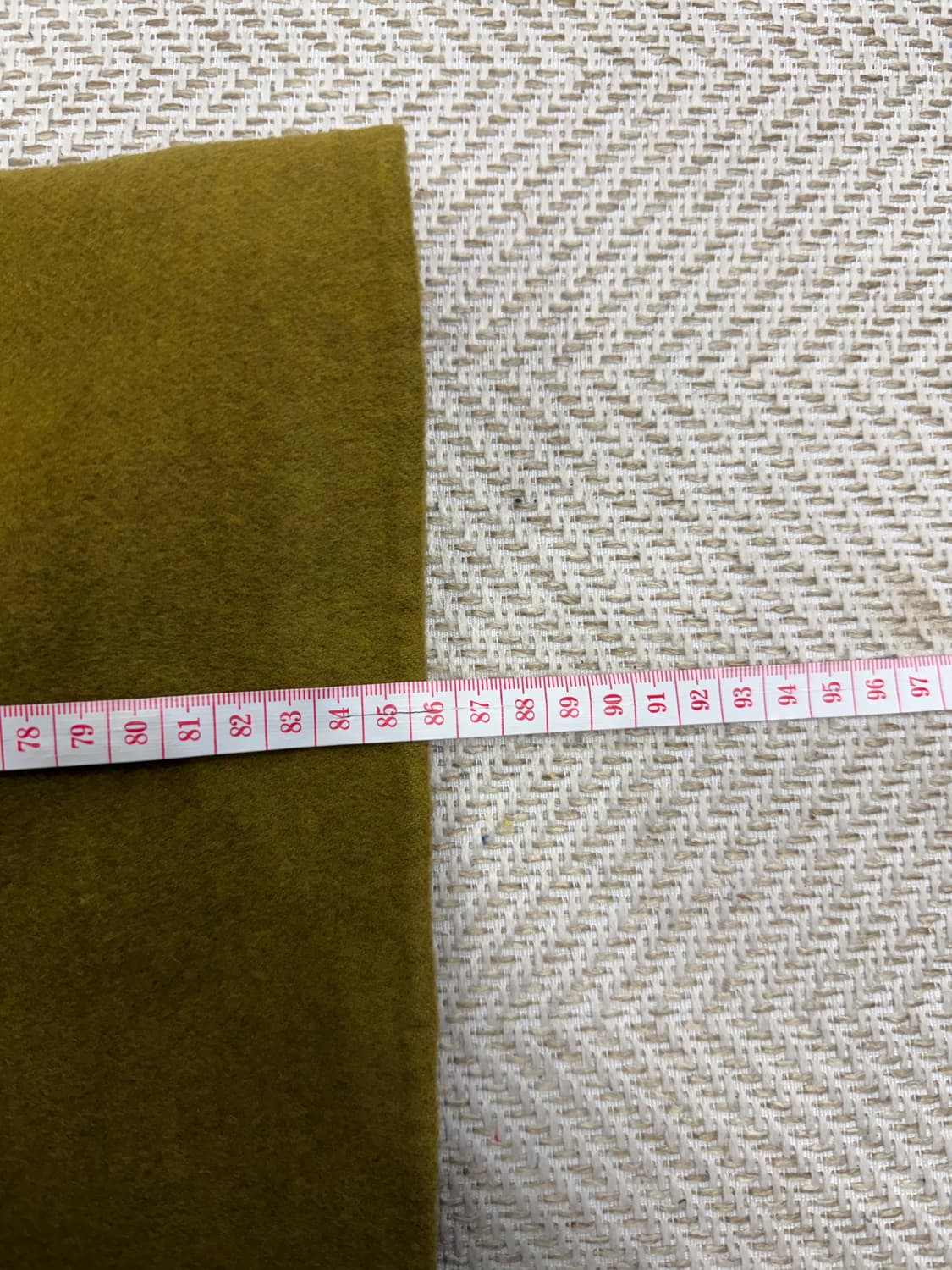 정품) SJ SJ 한섬 올리브색 모직 코트 55-66 상품이미지8