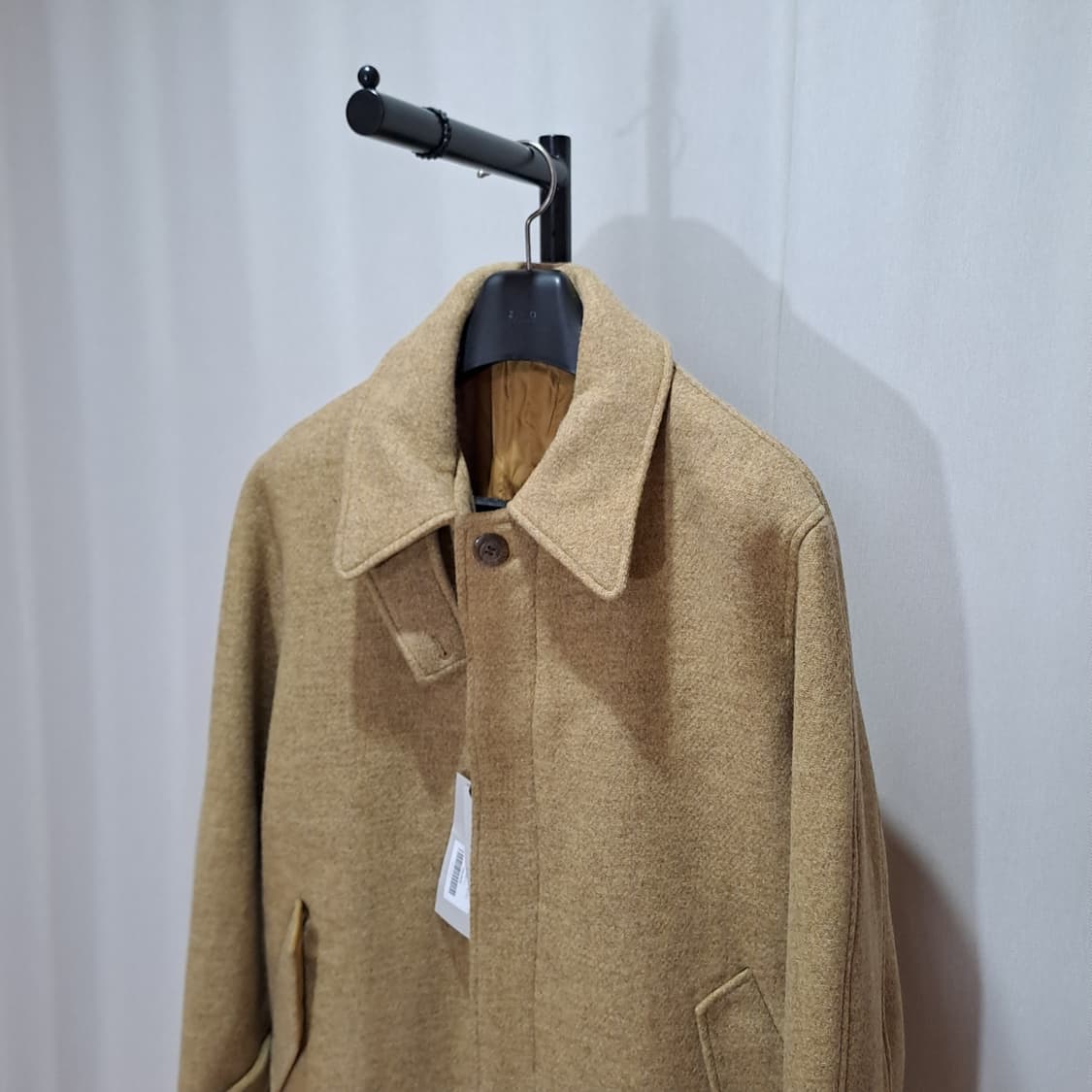 (새상품) LEMARD 르마드 머스타드 울 발마칸 롱 코트 L B78 상품이미지3