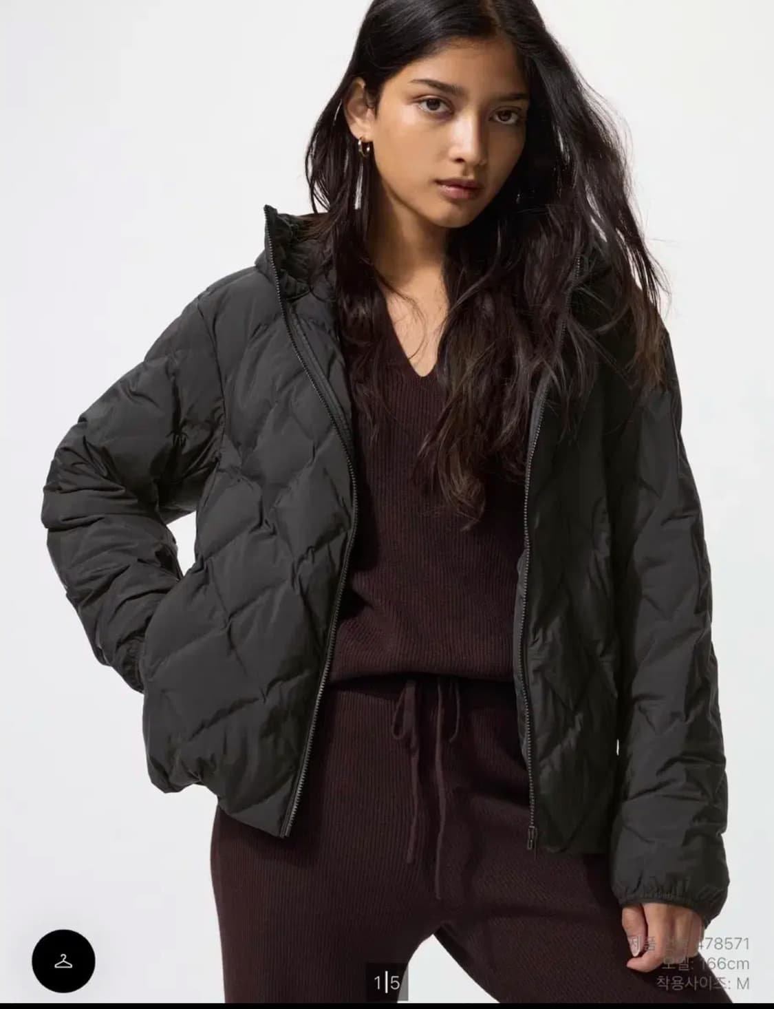 유니클로 퍼프테크파카 s 자켓 아우터 경량패딩 상품이미지1