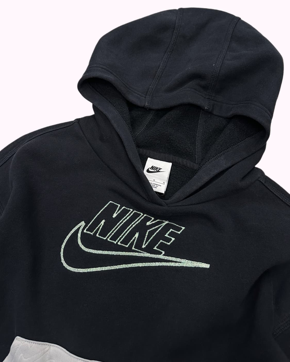 logo crop hood t-shirt 상품이미지3