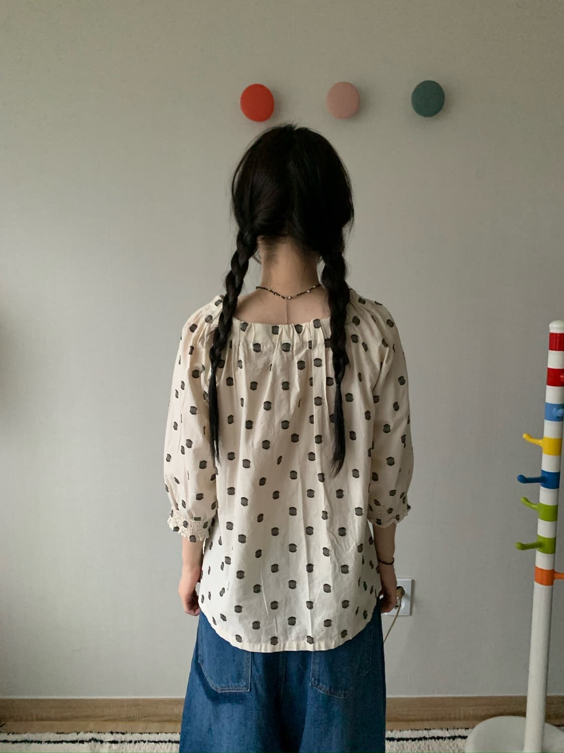 dot cotton blouse 상품이미지6