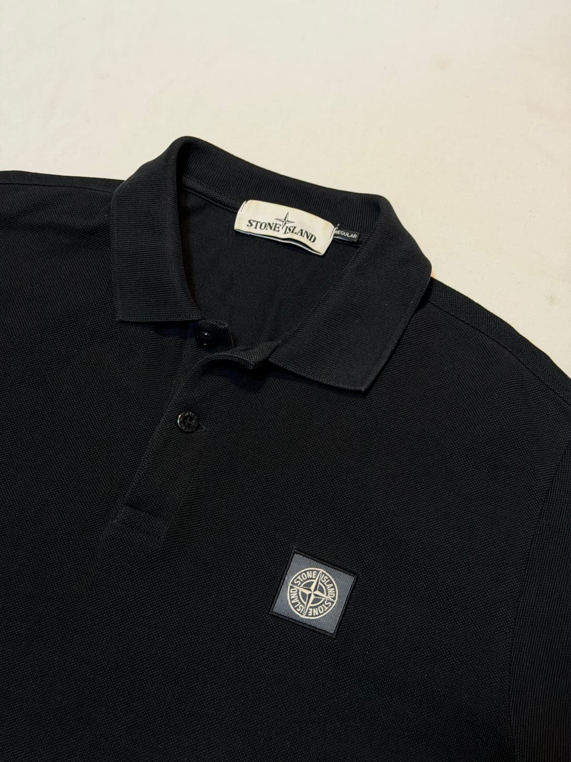 스톤아일랜드 20FW 컴파스로고 카라티 블랙 상품이미지2