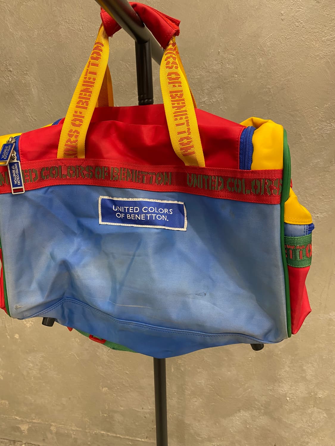[44*30*26] 90s BENETTON 베네통 멀티컬러 더플백 상품이미지7