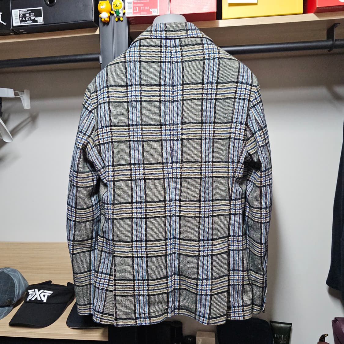 BOB 비오비 이태리정품 핸드메이드 체크블레이져 남성자켓 95 상품이미지2