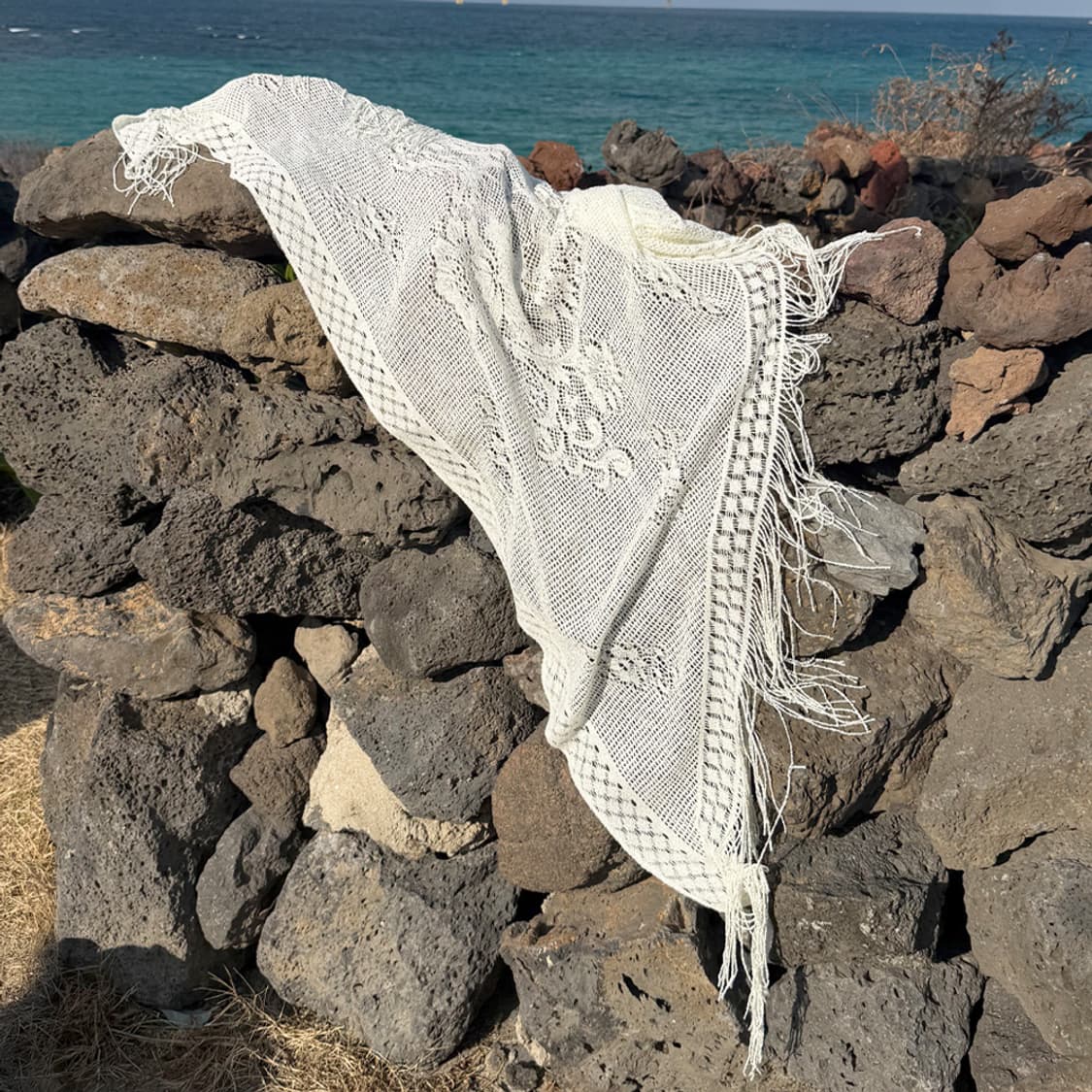 바람결 레이스 트라이앵글 숄 상품이미지6