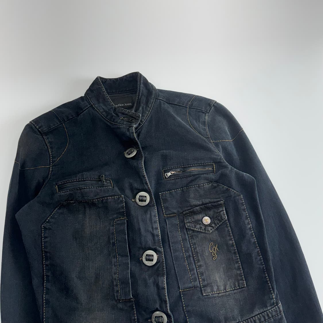 Calvin Klein 캘빈클라인 진스 네이비 데님 자켓 상품이미지4