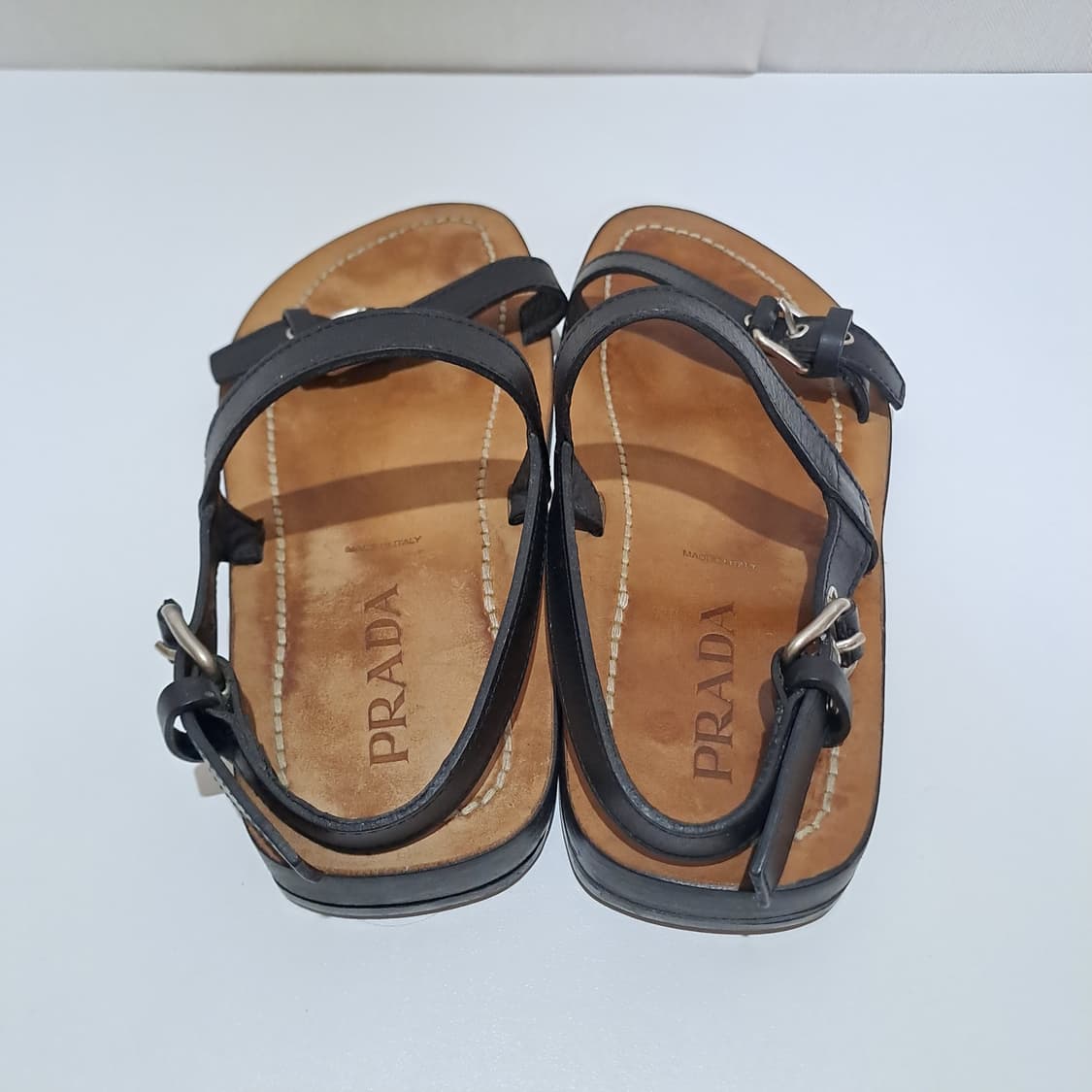 (택포) 프라다 레더 샌들 8.5 B793 상품이미지6