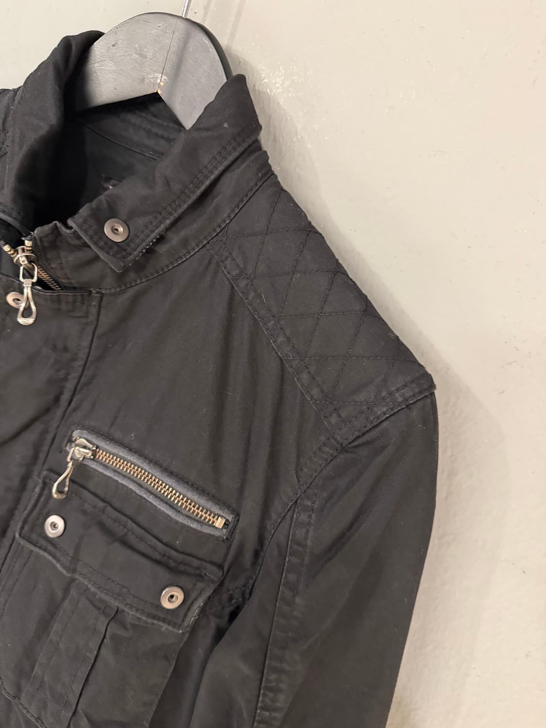 strap detail high-neck 2-way jacket 상품이미지10