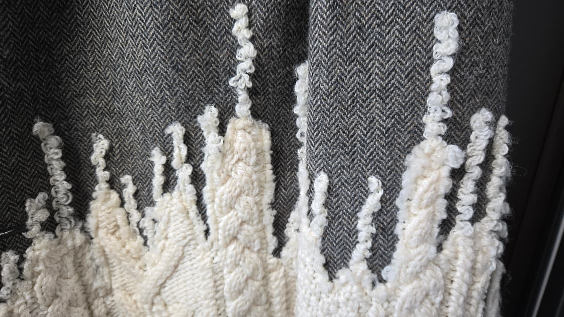 마르지엘라 투톤 헤링본 니트 믹스 자켓 42사이즈(105~110사이즈) 상품이미지6