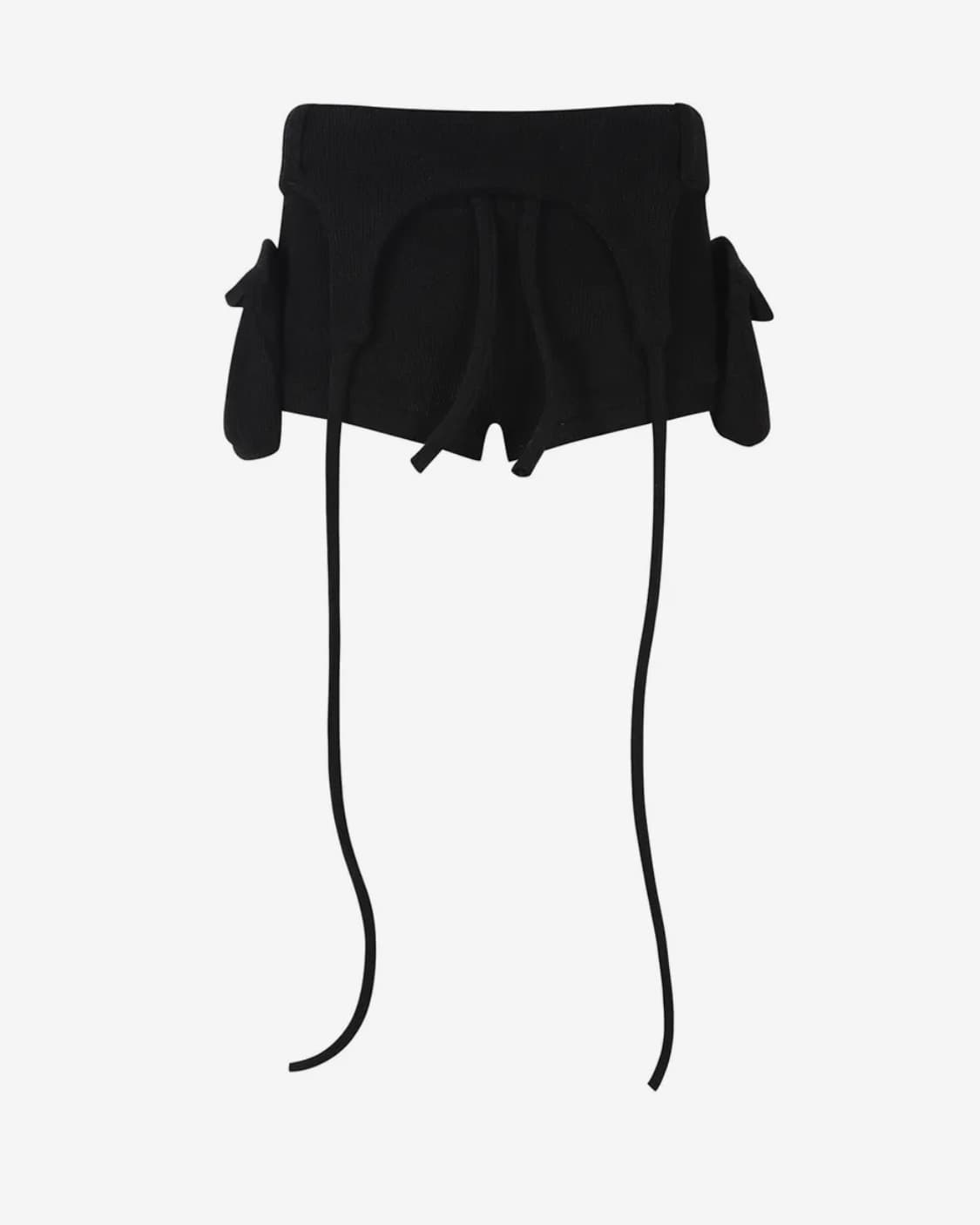 BOLD LOGO POCKET KNIT SHORTS_BLACK 상품이미지2