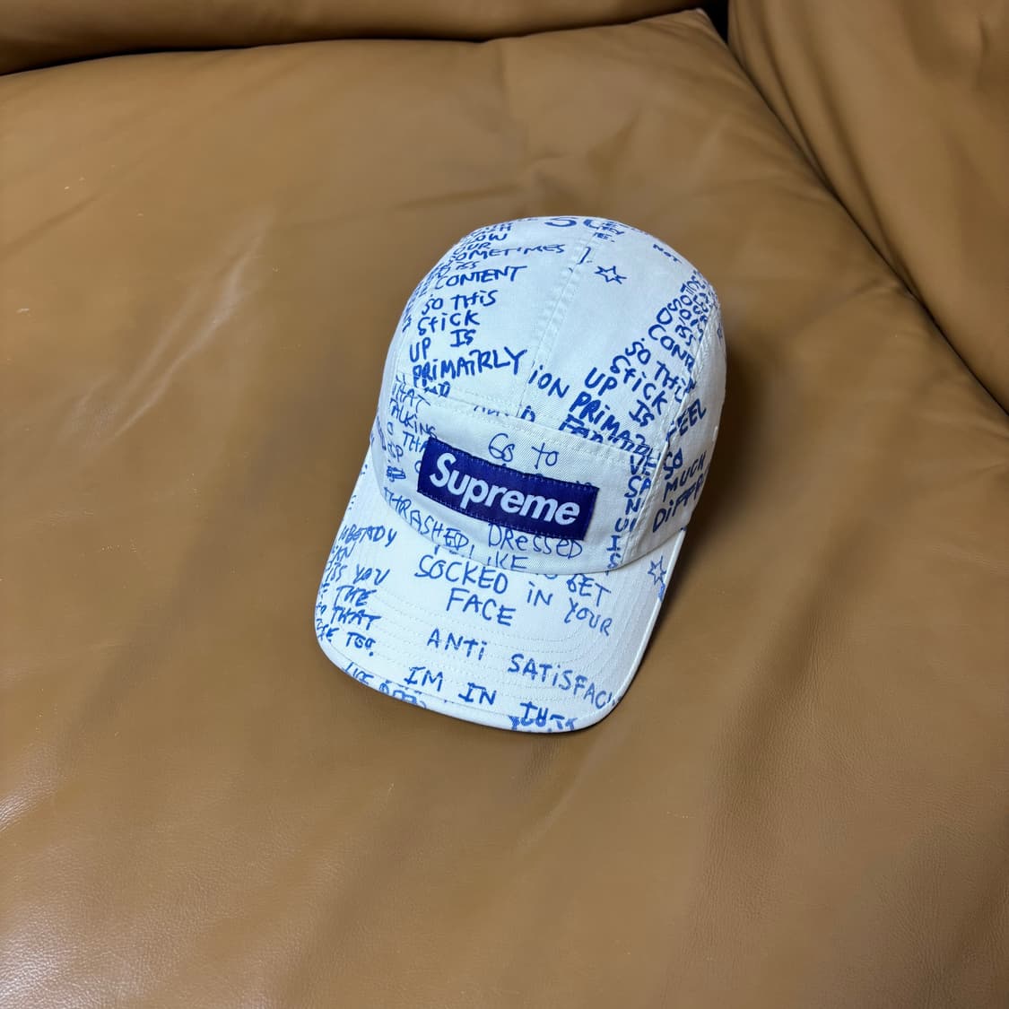 Supreme 슈프림 캠프캡 모자 (Scribble White) 상품이미지1