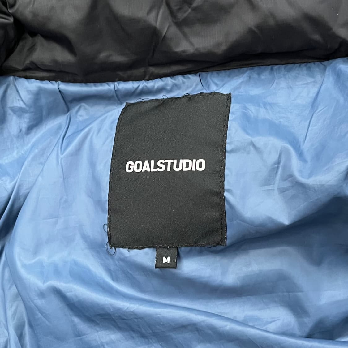 [정품/M] 골스튜디오 블랙 후드 패딩 점퍼 b10 상품이미지5