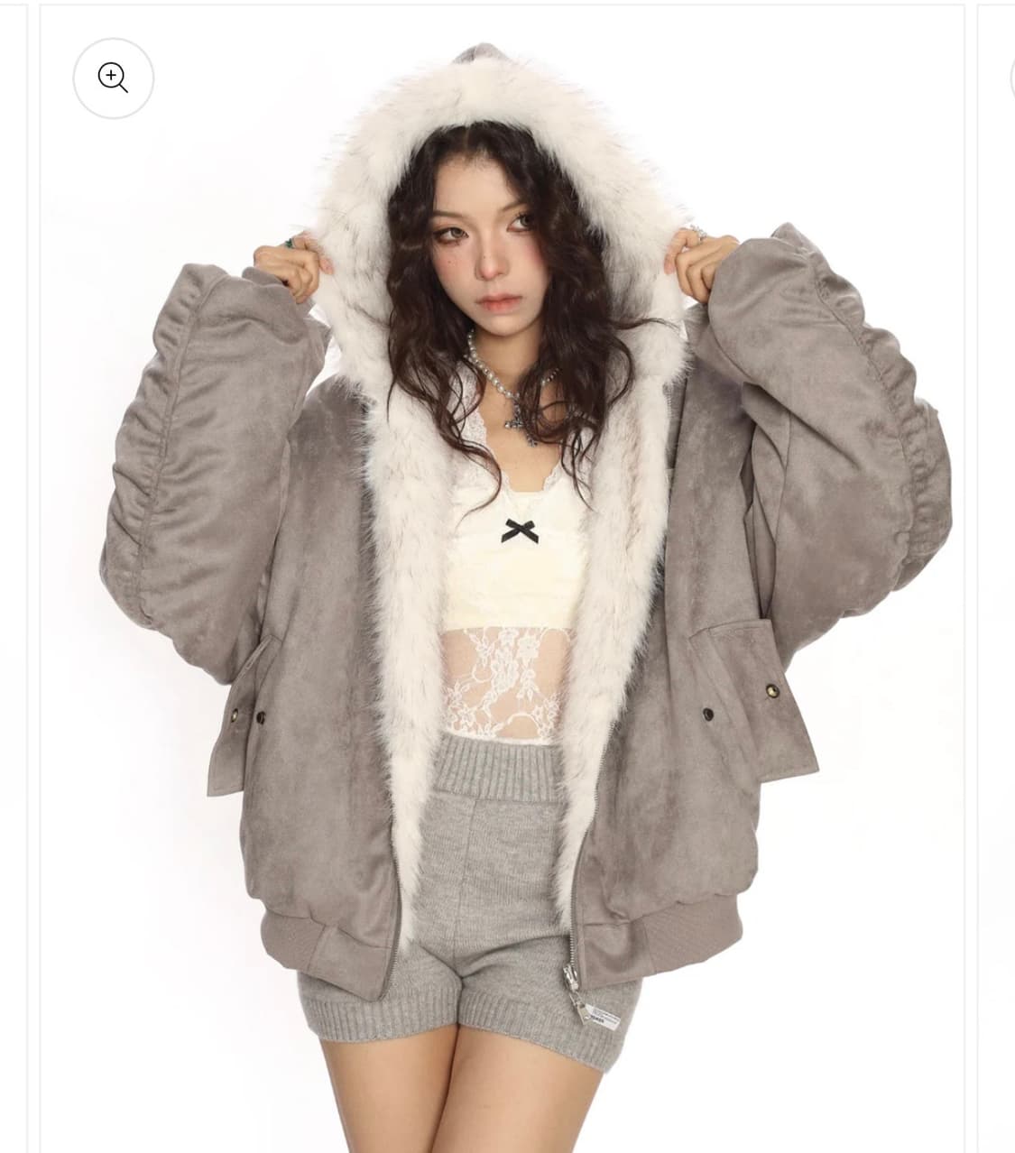 Biggold 퍼 오버핏 자켓 상품이미지4