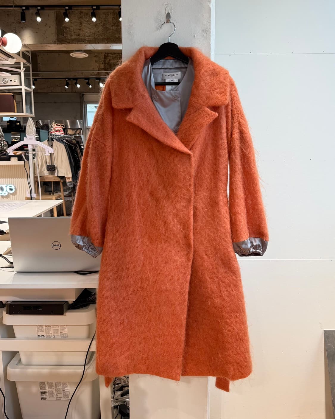 지방시 오렌지 히든버튼 모헤어 코트  상품이미지2