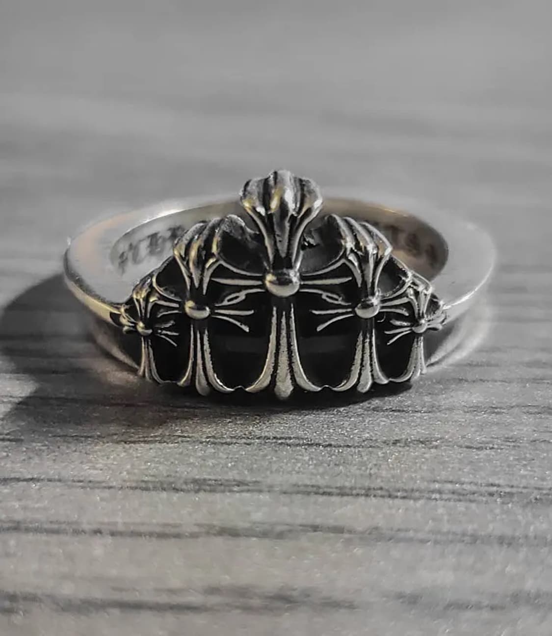 (오늘만) chrome hearts 크롬하츠 크라운 링  상품이미지4