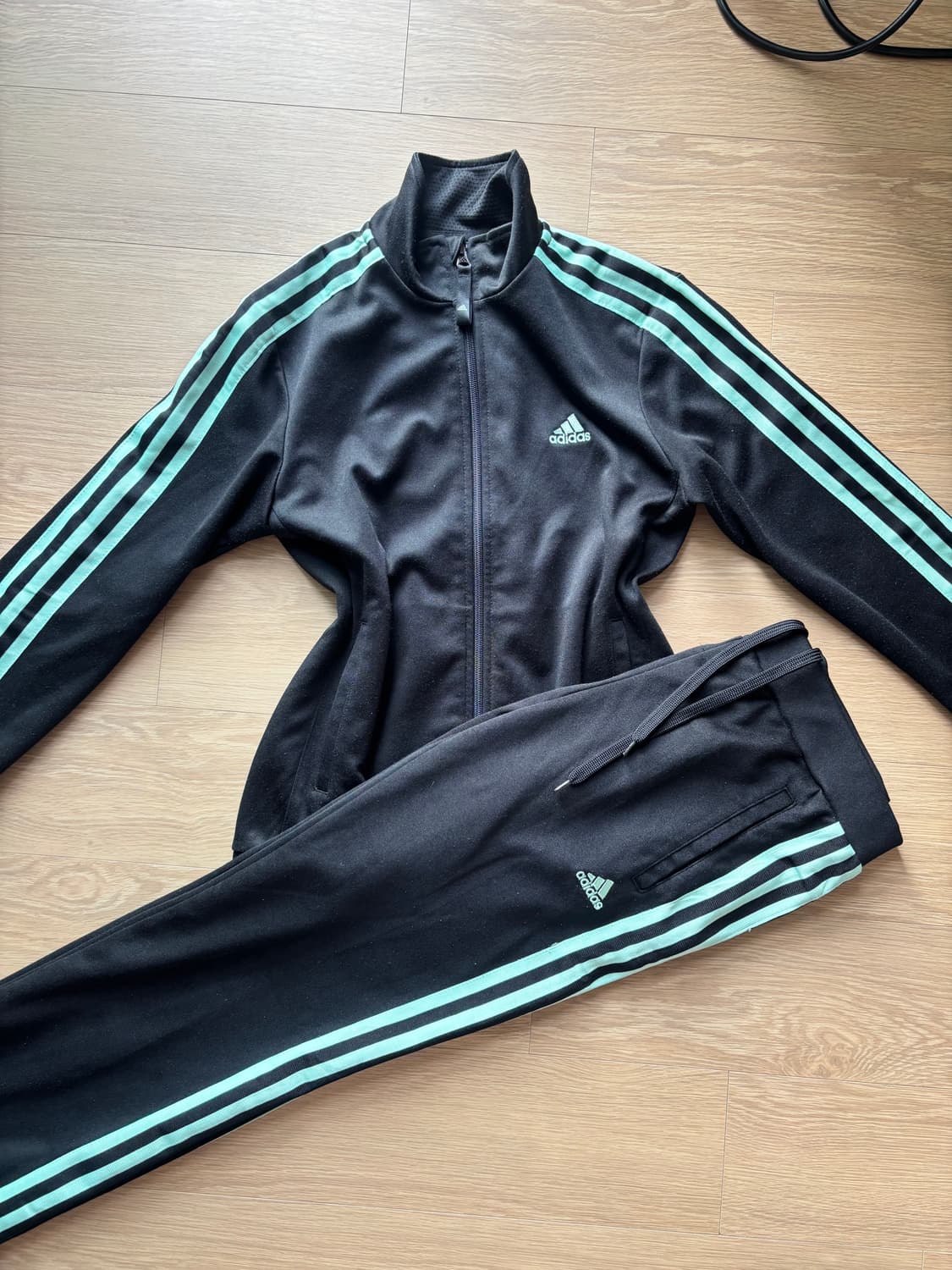 아디다스 민트블랙 져지/바지 셋업 90 상품이미지1