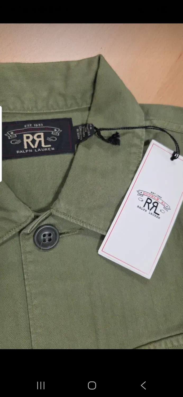 더블알엘 RRL밀리터리  헤링본 트윌 자켓/셔츠 S 새상품 상품이미지4