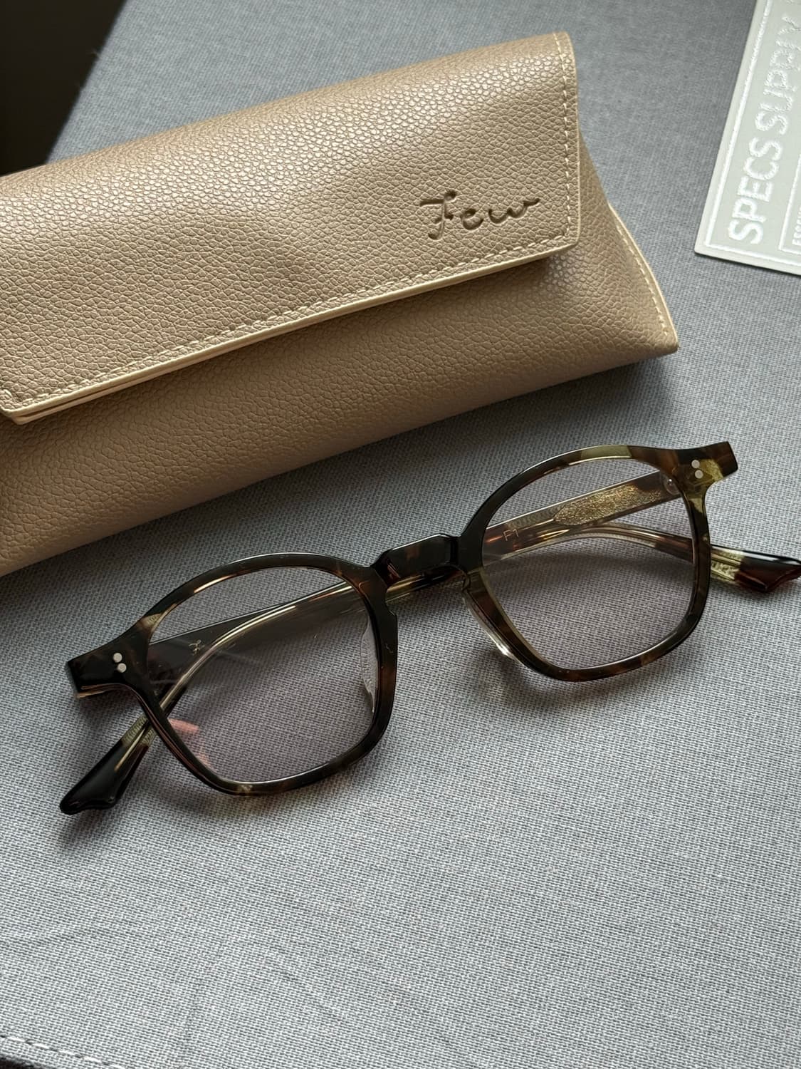 뉴아이웨어 Few 01 44-23 (브라운 사사)  상품이미지1