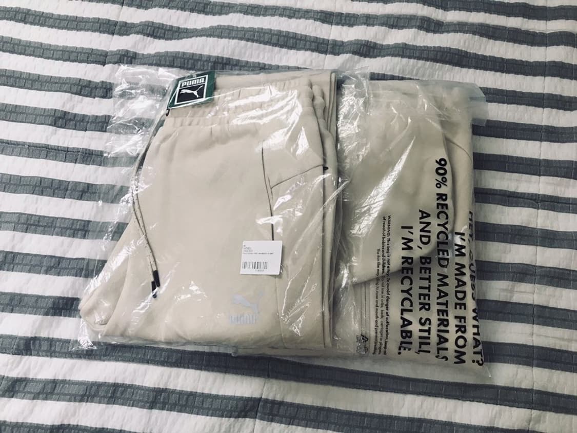 (새상품) 퓨마 테크팩 셋업 오트밀 크림 집업후드 스웻셔츠 반바지 105 상품이미지6