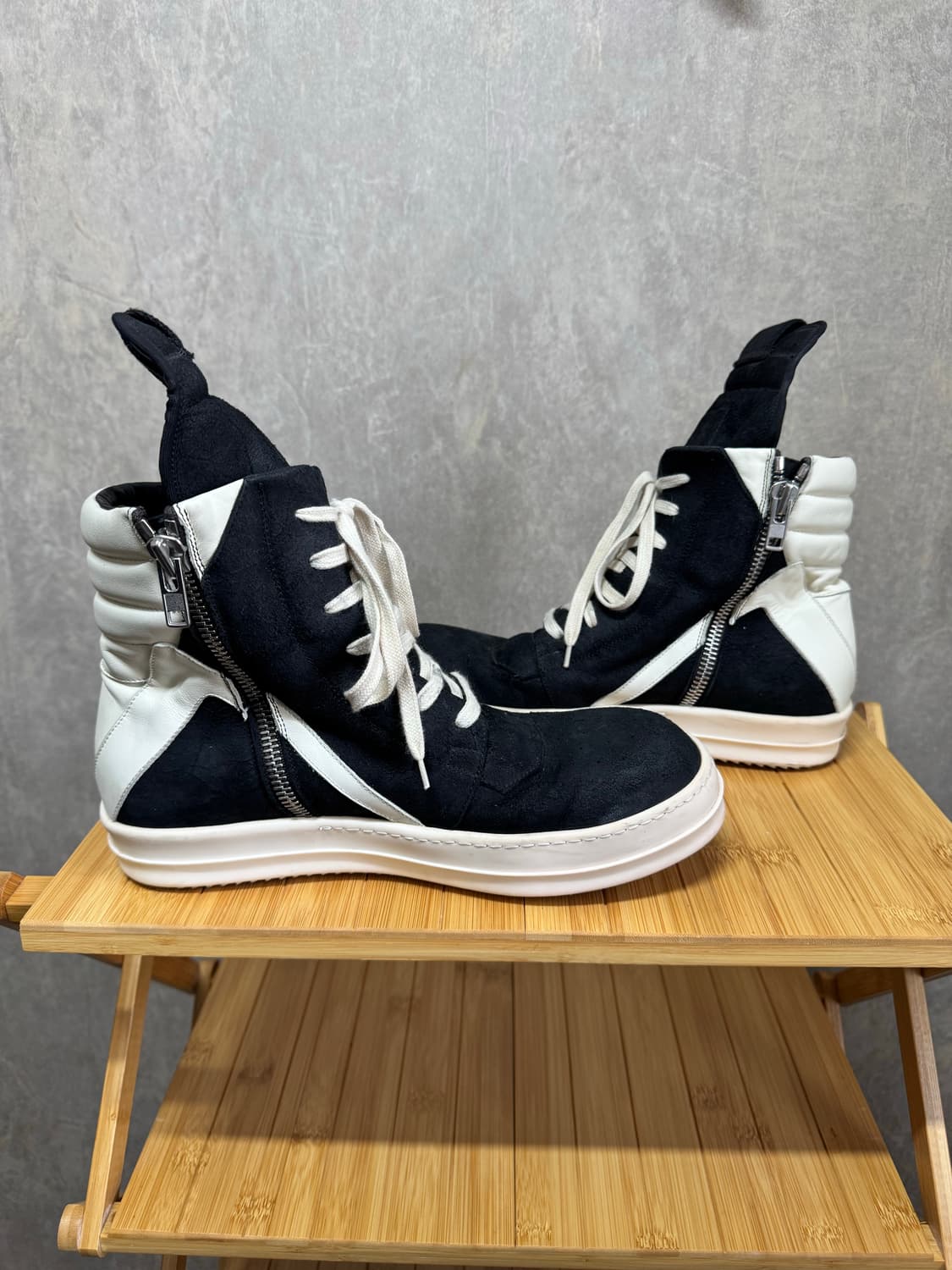 42.5 / 릭오웬스 모노크롬 지오바스켓 상품이미지5