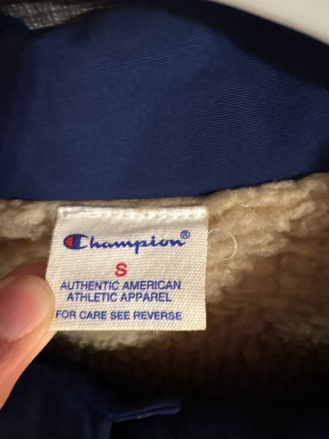 챔피온 Champion 네이비 자켓 S 상품이미지3