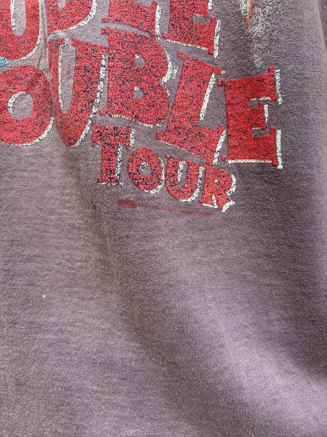 90‘s Double Trouble tour hard faded T-sh 상품이미지6