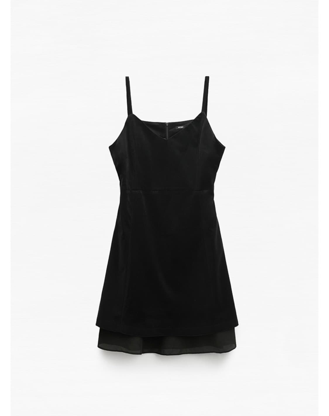 [미착용] 미쏘 레이어드 미니 원피스 블랙 L(원가 7만원대) 상품이미지1