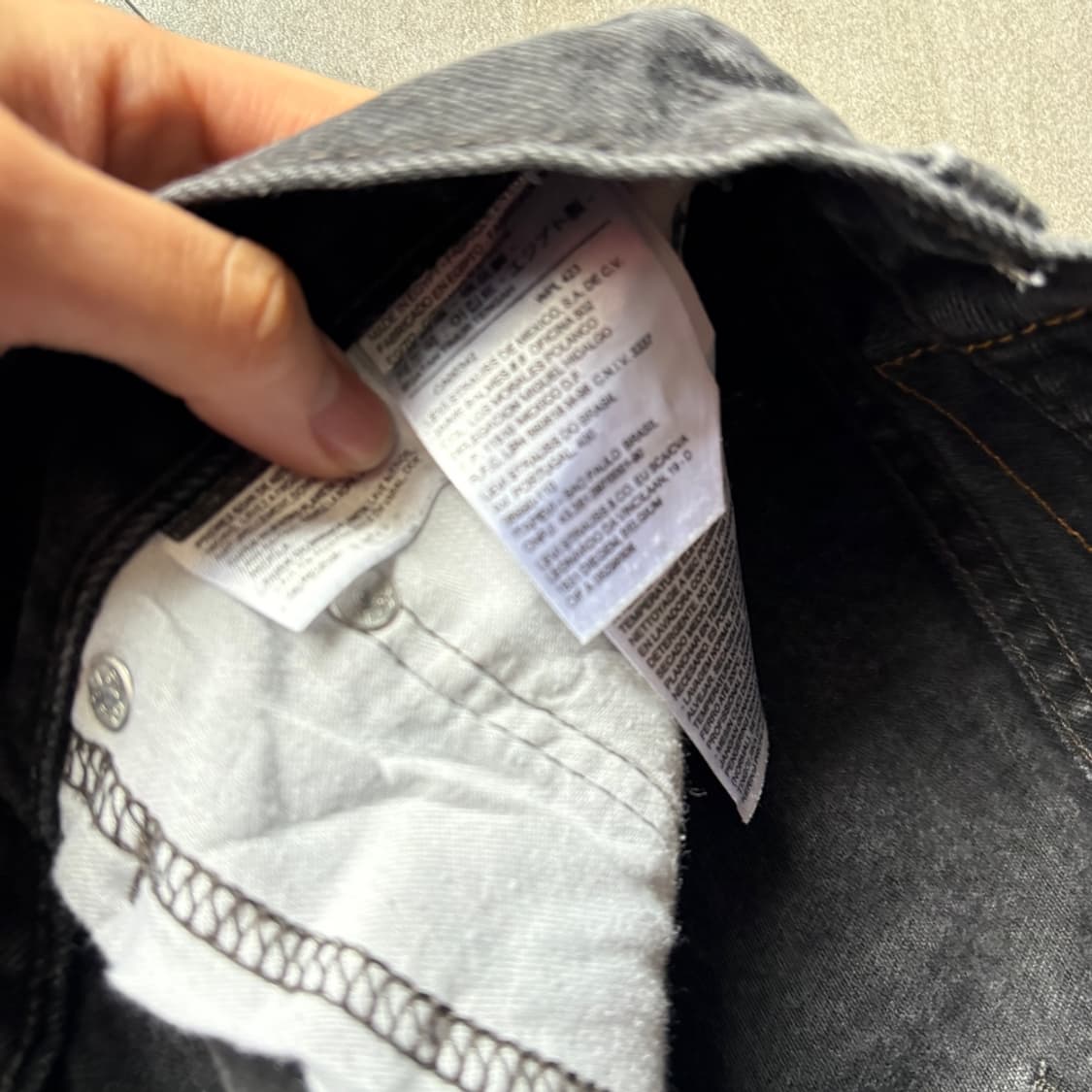 리바이스 정품 550 데님 블랙 팬츠 바지 상품이미지5