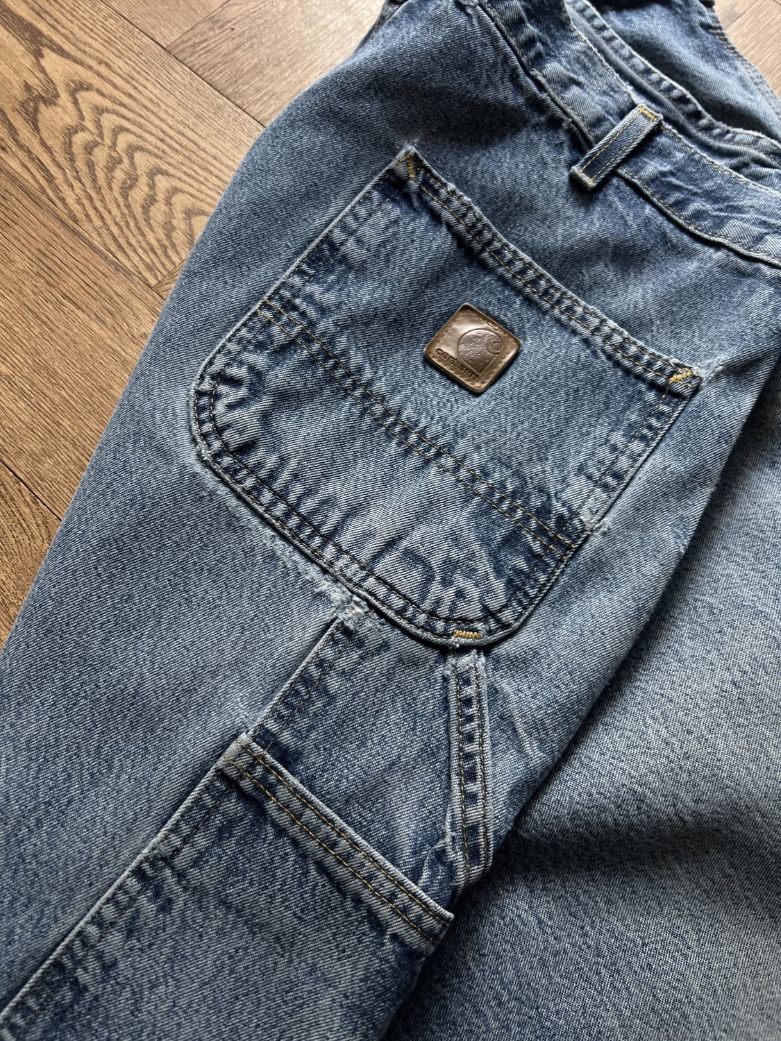 [36]칼하트 USA 빈티지 워싱 카펜터 워크 데님 팬츠 상품이미지8