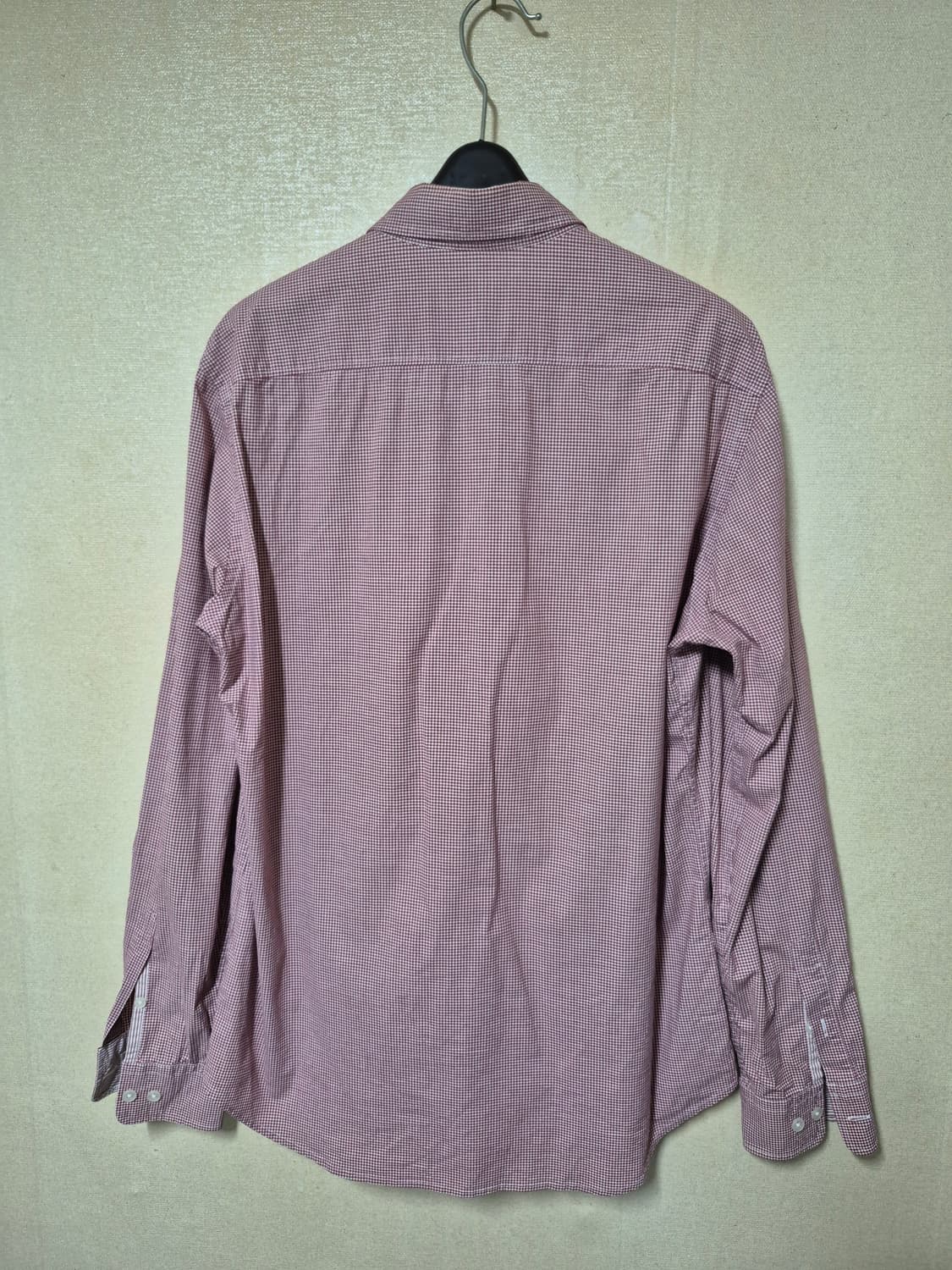 라코스테 울트라슬림핏 나노 깅엄 셔츠 상품이미지5