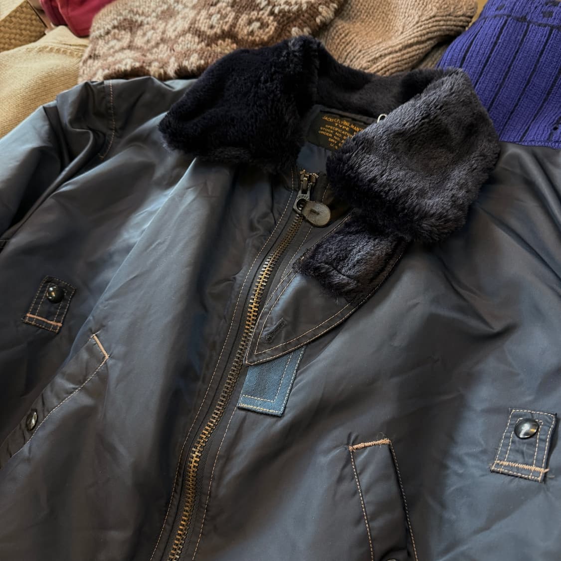 CAMO LAND 밀리터리 B15 USAF 플라이트 자켓 XL 상품이미지2