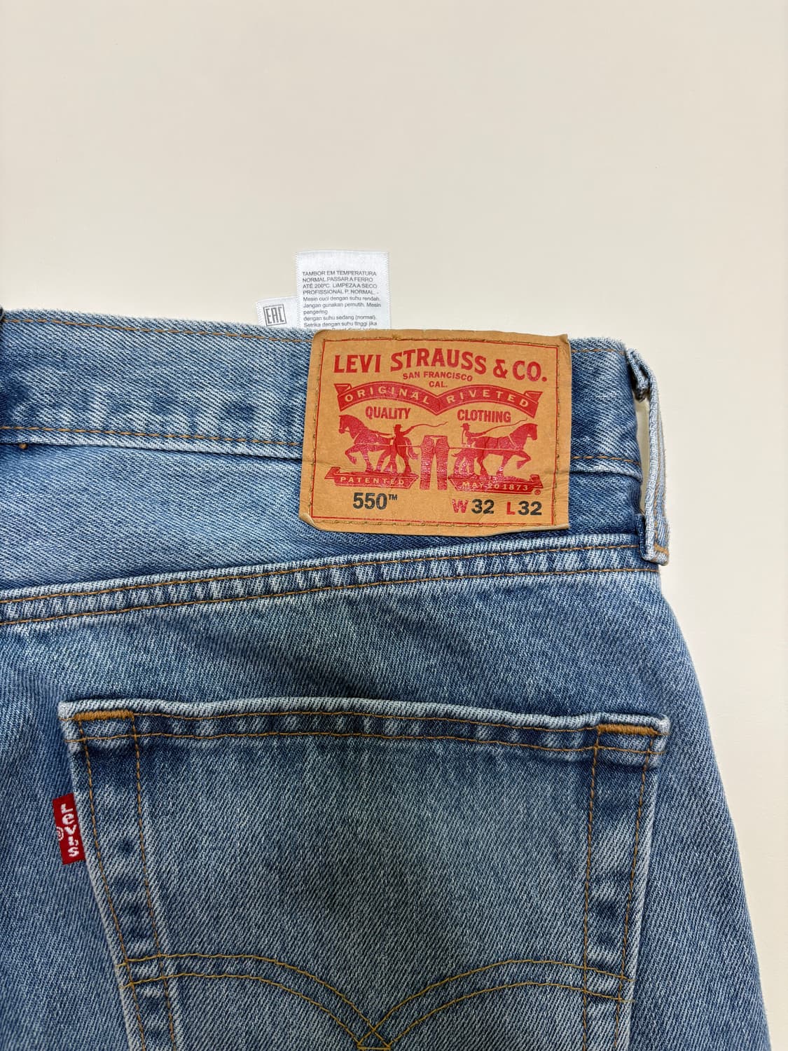 리바이스 550 32사이즈 중청, 연청 2종 일괄 상품이미지2