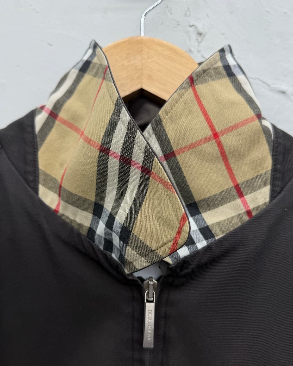 Burberry 00s 코튼쉘 블루종 자켓 상품이미지7