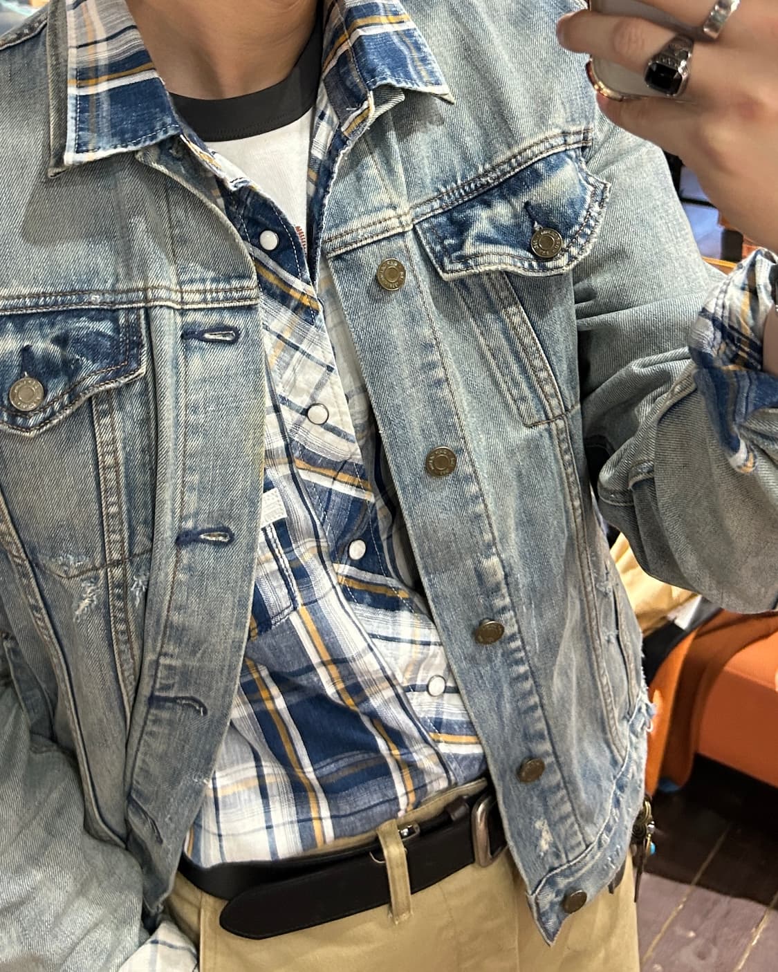 웨스턴 체크셔츠 상품이미지3