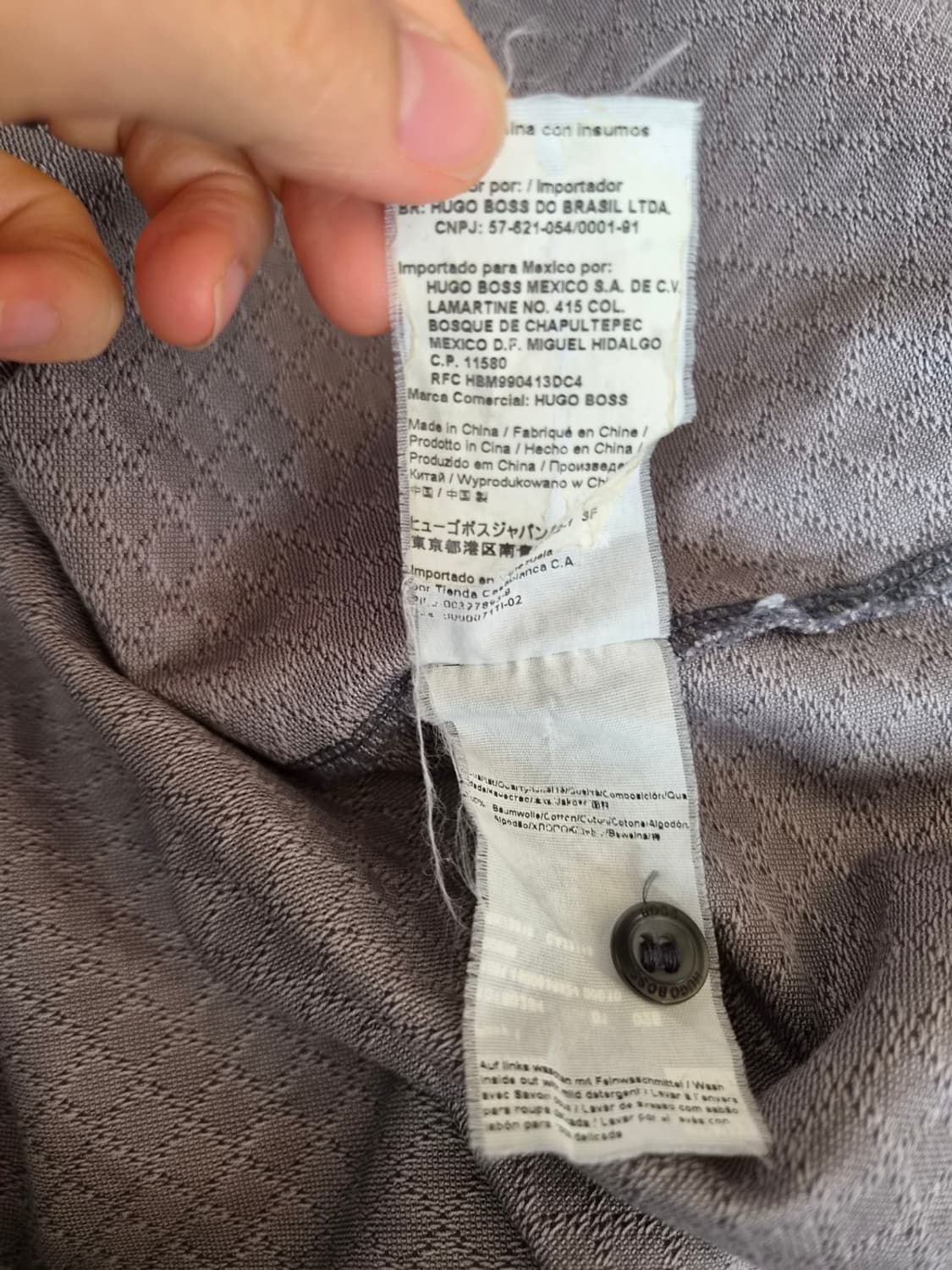 휴고보스 남성 긴팔PK카라티셔츠 M사이즈 상품이미지9