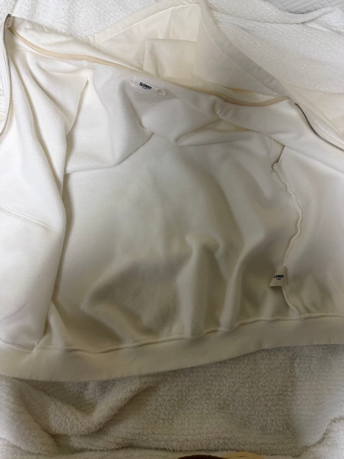 글로니G BOXY ZIP UP (IVORY)L사이즈 상품이미지6