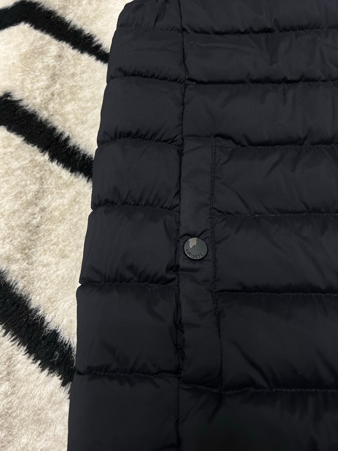 [M]라코스테 경량 덕다운 베스트/블랙/버튼까짐 상품이미지5