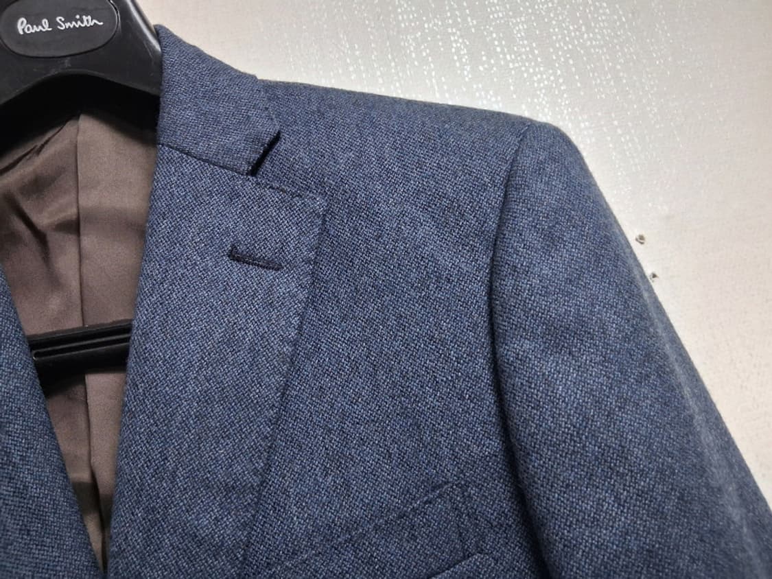 LA LOGGIA 청색 모직쟈켓 남성100 일본빈티지  상품이미지4