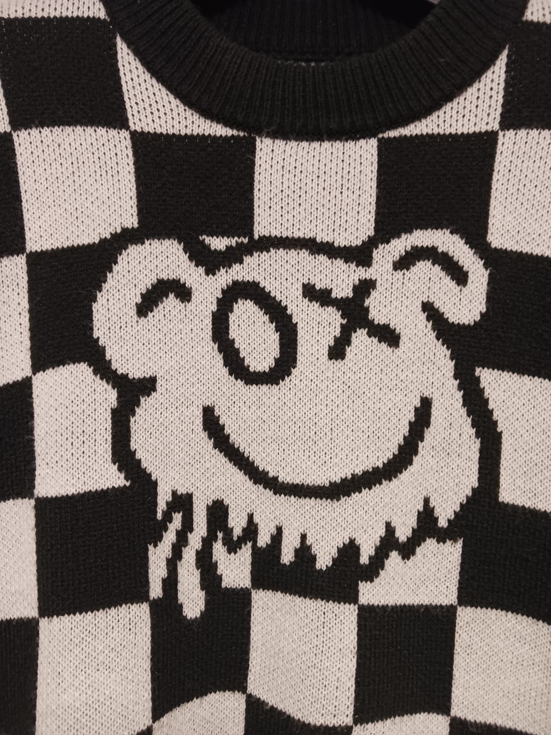 남성 격자무늬 니트 상품이미지2