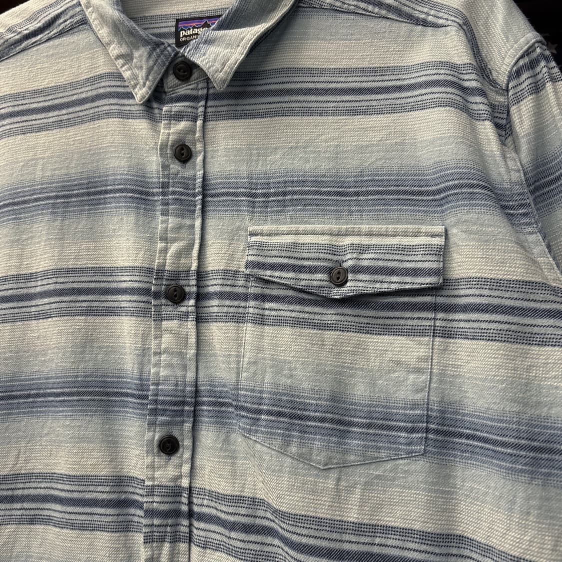 파타고니아 오가닉코튼 웨이브 그라데이션 자카드 워크셔츠 N1019 상품이미지5