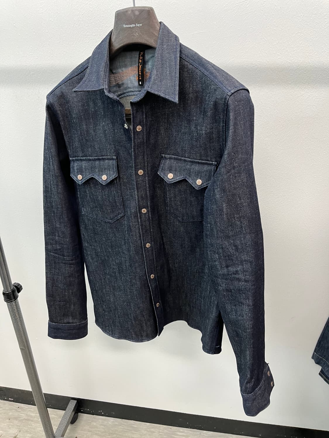 슬림100) 누디진 데님셔켓  상품이미지1