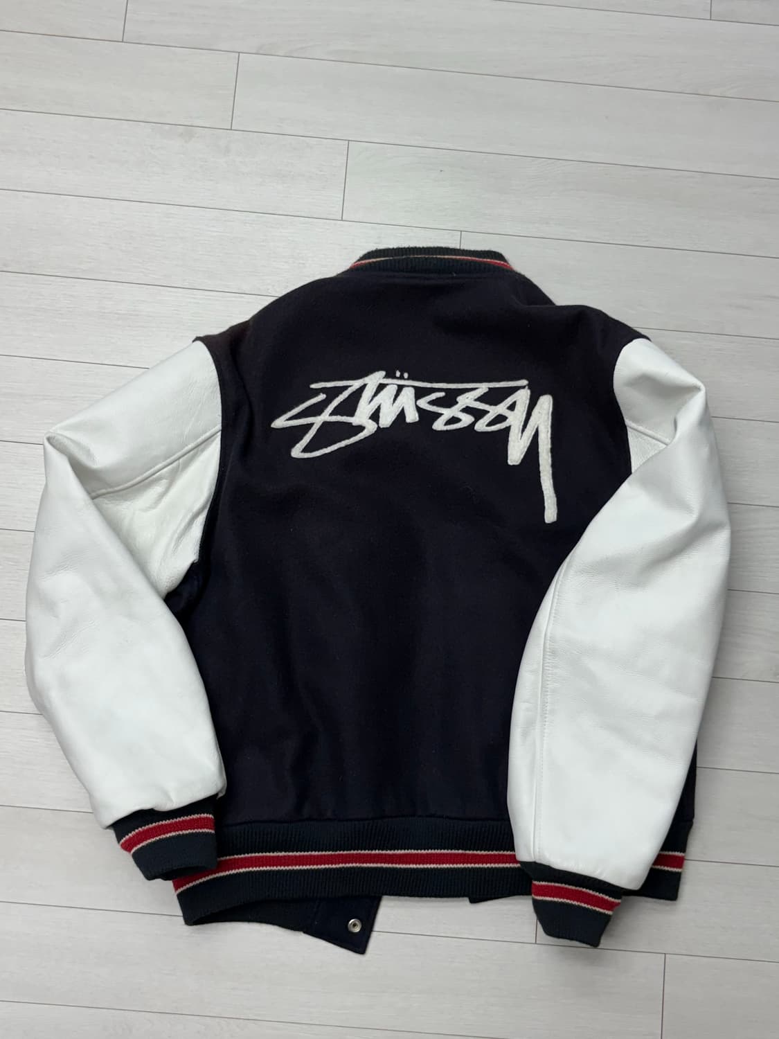스투시 2003’s 바시티 레더 자켓 (L) 상품이미지2