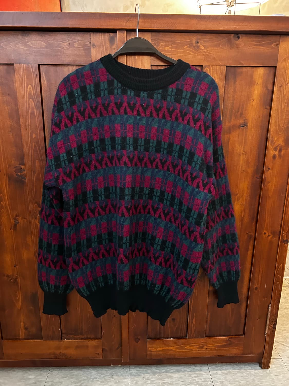 빈티지래드청록니트 상품이미지4