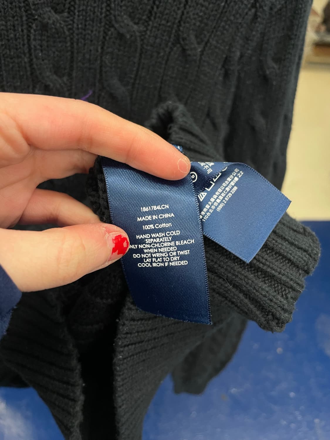 PRL 폴로 랄프로렌 라운드넥 꽈배기 니트 상품이미지7