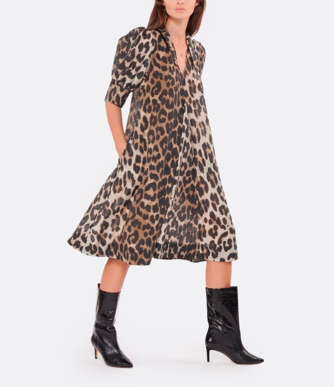 가니 로브 시어 보일 레오파드 상품이미지1