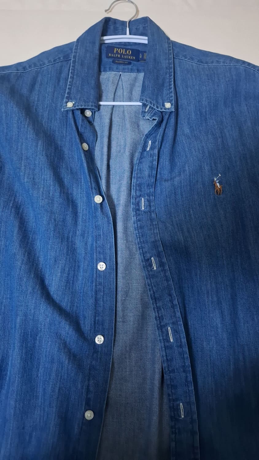 폴로 데님셔츠 + 퍼블릭피겨 샴브레이셔츠 상품이미지1